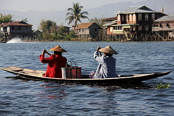 loď, řeka, doprava, jezero, voda, Myanmar, pohyb, odpočinek, Příroda, inle jezero