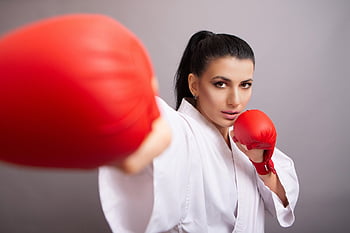 woman, karate, box, kick, kickboxing, gym, exercise, fist, fighter, sport, judo