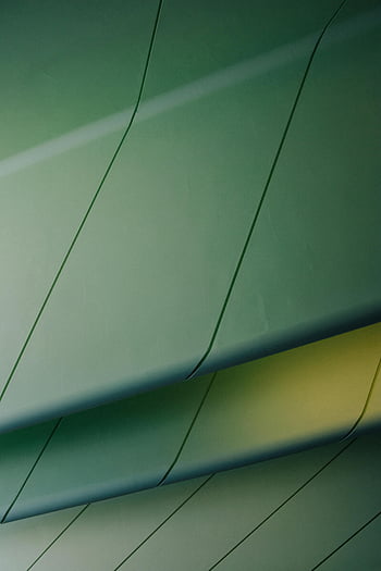 modern architectural design, green lines, sleek look, curves, close-up, contemporary architecture, minimalist design, abstract architecture, green curves, modern design, architectural details