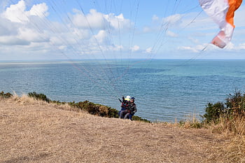 paragliding letu, postroj-paraglider, let, křídlo kluzáku, kluzáku, křídlo, Let zdarma, páté kolo, sport, dobrodružství, Příroda