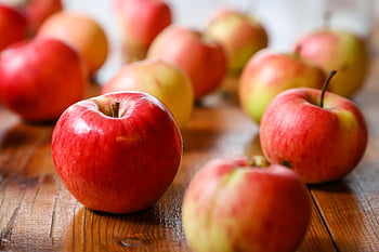 raccogliere, frutta, Mela, maturo, rosso, salutare, fresco, bio, cibo