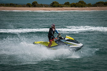 vodní skútr, skútr, oceán, vodní skútry, vodní sporty, Příroda, plavidlo, dovolená, moře, osoba, výletní loď