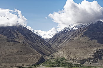 tajikistan, pamir, high Mountains, pandsch Valley, valley, landscape, nature, mountains, snow, glacier, border Area