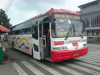 Quiapo Bus Line, 5008, Aircon Bus, daewoo, K Bus, přebytek, BH115E, Filipíny, PBPA, Provoz města, Fairview Quiapo