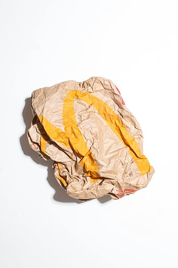 verfrommeld fastfood, papieren pakket, consumentenverspilling, Milieuproblemen, verfrommeld papieren zak, Fast Food Waste, milieu problemen, verfrommelde verpakking, Fastfood -verpakking, afvalbeheer, papierafval