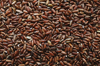 brown rice, close-up photo, macro shot, uncooked brown rice, texture, natural color, rice grains, food photography, healthy food, whole grains, unprocessed rice