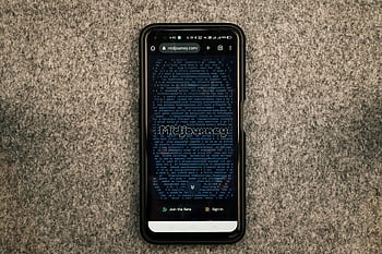 Midjourney AI, artificial intelligence, smartphone, iPhone, Midjourney website, gray textured surface, technology, digital display, mobile device, screen content, web interface