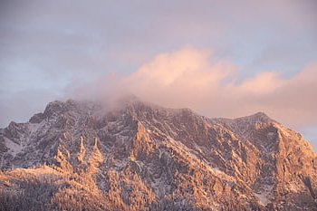 mountain, austria, morning, early Morning, traunstein, gmunden, winter, snow, salzkammergut, clouds, landscape