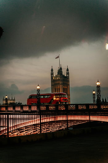 ロンドン、 二階建てバス、 ブリッジ、 ビッグベン、 夕景、 赤いバス、 英国、 イングランド、 街並み、 ランドマーク、 旅行