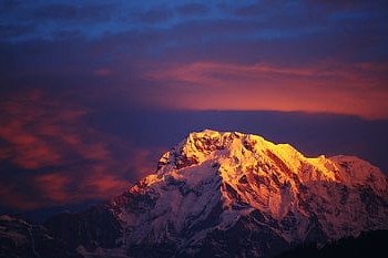 hora, Alpy, zasněžené hory, Massiff, annapurna, svítání, sníh hory, himalaya, nebe, krajina, Příroda