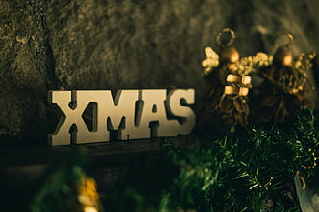 natale, cartello in legno, beige, decorazioni natalizie, ornamenti d'oro, festivo, avvicinamento, vacanza, di stagione, inverno, corona
