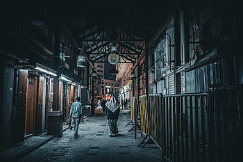 street, city, road, people, night, urban, alley, architecture, tradition, culture, kuwait