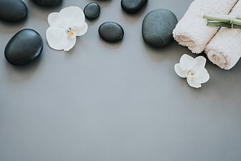 lázně, pojem, Pozadí, květiny, skály, zen, masáž, přírodní, životní styl, relaxace, krása