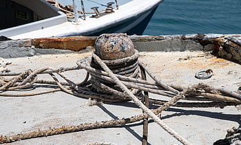port, moorings, ropes, pier, dock