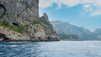 mallorca, ostrov, Severní pobřeží, baleárské ostrovy, moře, pobřeží, krajina, vzdálený, Skála, voda, vlna