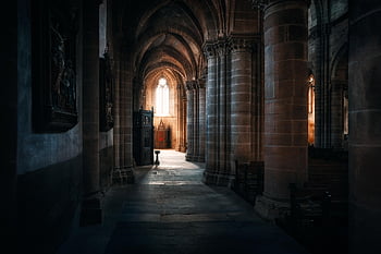 church, building, architecture, columns, middle Ages, historical, religion