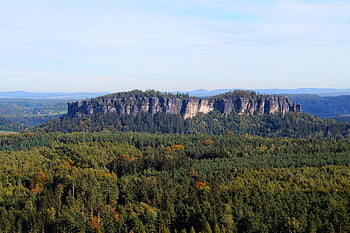 pfaffenstein, saxony, elbe Sandstone Mountains, elbe Sandstone, rock, table Mountain