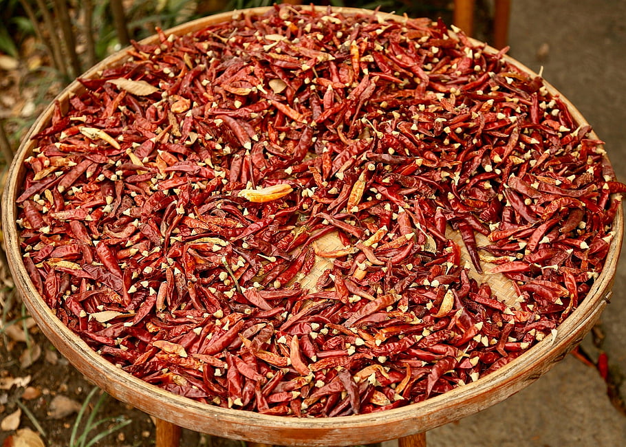 papriky, chilli, přírodní, jídlo, pikantní, koření, příchuť