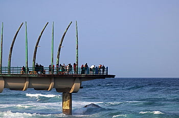 whalebone Pier, nature, pier, jetty, whalebone Appearance, umhlanga Rocks, kwa-zulu Natal, south Africa, tines, sea, ocean