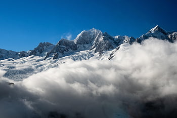 mount tasman, summitu, sníh, aoraki mount cook, ledovec tasman, ledovec franz josef, mraky, mount cook národní park, hora, krajina, vrchol