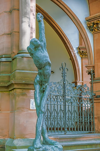 sculpture, bronze Sculpture, figure, man, marsyas, bronze Statue, art, statue, artwork, story, albert-ludwigs-university Of
