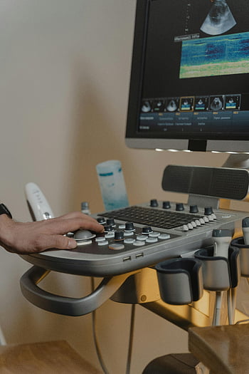 ultrazvukový stroj, lékař, detail, ruka, Zobrazit, lékařské vybavení, Diagnostické zobrazování, Technologie zdravotní péče, lékařská technologie, ultrazvukové zobrazování, zdravotnické zařízení