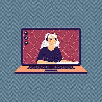 Videokonferenz, Arbeit, Laptop, Video-Chat, Videoanruf, Webinar, virtuell, Internet, E-Learning, Verbindung, Kommunikation