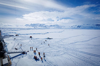 snö, fartyg, kryssning, himmel, antarktisk, expedition, natur, landskap