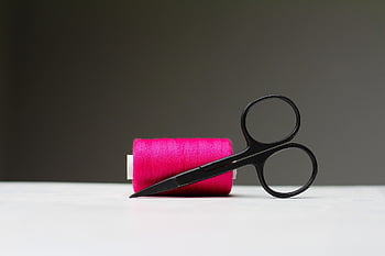 thread Roll, scissors, multicoloured, sewing Thread, tailoring, yarn, thread, twisted, haberdashery, sewing Accessories, role