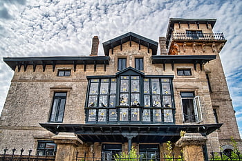 home, building, facade, nature, decoration, clouds, exterior, architecture