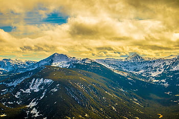mountain, blue Sky, peak, summit, nature, landscape, sky, blue, rila, bulgaria, stones