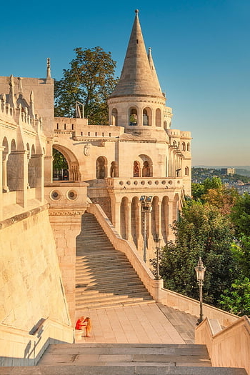benteng nelayan, kastil buda, budapest, Arsitektur, Kastil, bersejarah, tengara, objek wisata, Hongaria, urban, kota