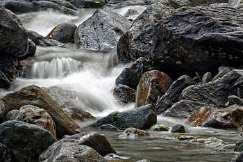 river, rocks, stones, boulders, torrent, running Water, wild Nature, nature, scenario