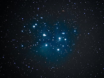 sedm sester, pleiades, hvězdokupy, noční obloha, astronomie, nebeský, hvězd, Jasný, vesmírný, otevřený cluster, m45