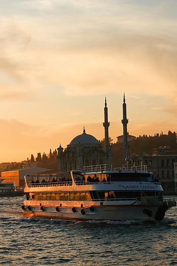crociera sul Bosforo, moschea ortaköy, tramonto, Istanbul, traghetto, bosphorus, moschea, crociera, acqua, paesaggio urbano, viaggio