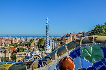 Gaudi, สวนสาธารณะgüell, บาร์เซโลนา, หลายสี, ศิลปะ, สถาปัตยกรรม, คาตาลัน, ธรรมชาติ, มีชื่อเสียง, อาคาร, สเปน