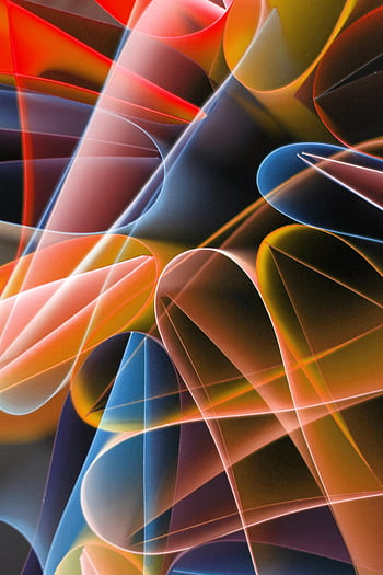 vibrant abstract art, colorful abstract design, dynamic light patterns, overlapping light trails, motion art, digital art, geometric shapes, modern art, abstract photography