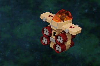 Lego, spazio, Starfighter, moc, 100 millimetri, piccolo, punch, navicella spaziale, giocattolo, modello