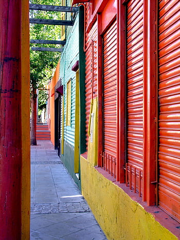 verrouillage, rue, ruelle, route, trottoir, des portes, le fer, magasins fermés, commerce fermé, paysage urbain, ville