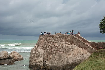 Galle, fuerte galle, Sri Lanka meridional, Sri Lanka, lugares de Sri Lanka, cielo, nubes, naturaleza, tormenta, paisaje de nubes, playa