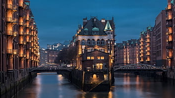 speicherstadt, europe, to Travel, nature, tourism, hamburg, germany, hanseatic City, channel, fleet, building