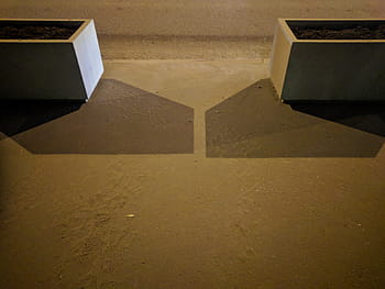 beton, stíny, geometrie, abstraktní, textura, asfalt, stopy, světelné znečištění, spíše minimální, spíše špinavý, betonový blok