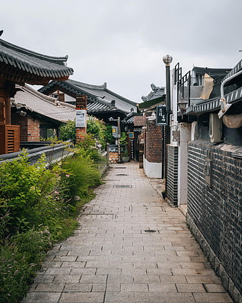 jeonju hanok vesnice, Tradiční korejská architektura, tiché uličky, klidná krása, rezidenční čtvrti, jeonju, hanok, Korejské domy, kulturní dědictví, historické vesnice, Turismus v Čondžu