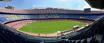 camp nou, stadio di calcio, vista panoramica, posti a sedere iconici, campo, Barcellona, mes que un club, Arena sportiva, stadio interno, nike logo