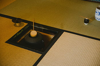 Japansk te ceremoni, tatami matta, tekande, redskaber, Kyoto, Traditionel te, te stue, japansk kultur, teforberedelse, teceremoni redskaber, teceremoni-rummet