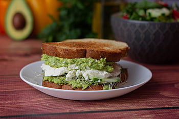 toast, vegan Sandwich, vegan Breakfast, vegan Meal, breakfast, avocados, healthy Breakfast, traditional, healthy, vegetables, salad
