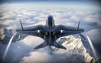 fly, luftfartøy, 3d gjengitt, 3d rendering, jetfly, flygning, Futuristisk fly, luftfart, innovasjon, kampfly