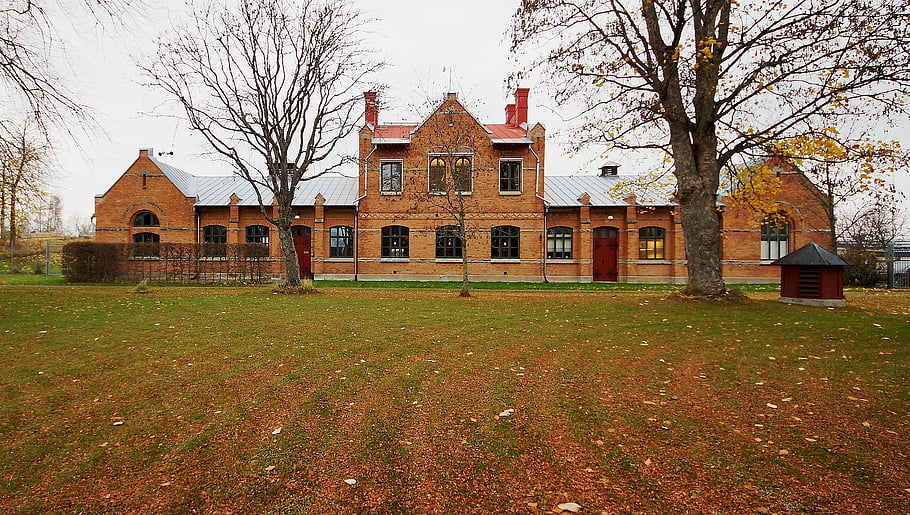 building, electricity, stone, autumn, home