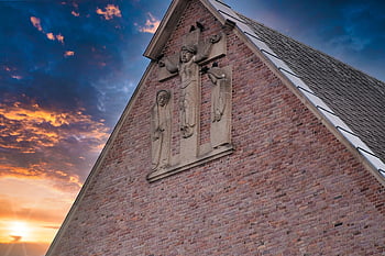 cloister, crucifixion, jesus, easter, cross, risen, cathedral, christ, crucifix, christianity, passion