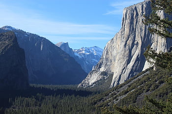Berge, Cliff, Felsen, Bäume, Wald, Yosemite, Natur, Tal, szenisch, Wildnis, draußen